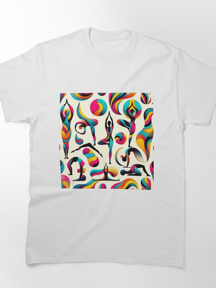 Yoga poses silhouettes Classic T-Shirt