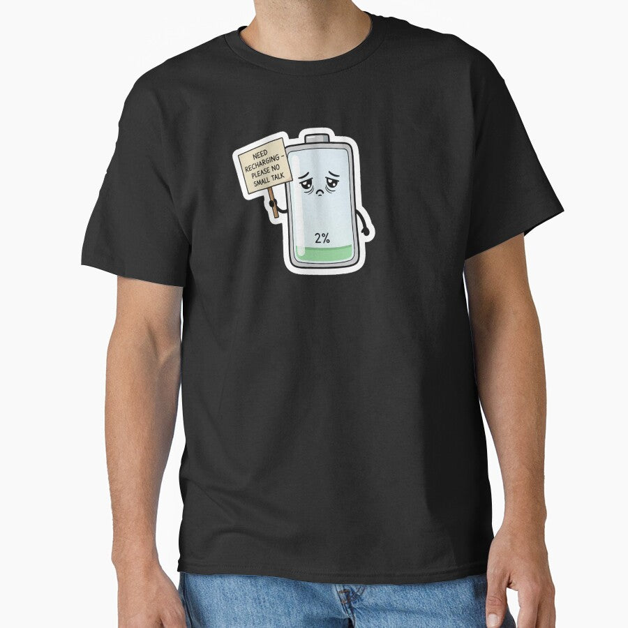 NeuroSpicy - Social Battery: 2% (IV) Classic T-Shirt
