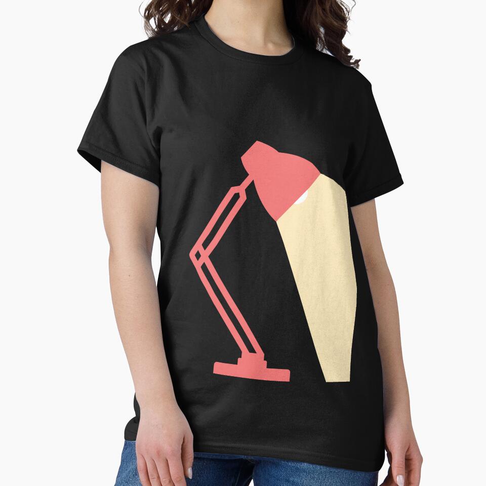 Minimal desk lamp | Table lamp flat illustration Classic T-Shirt