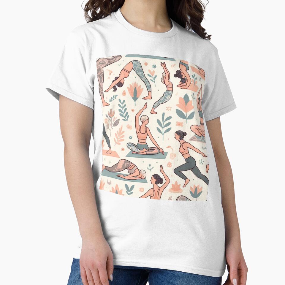Yoga Tshirt,Yoga art,Yoga cloths,Yoga Lover,Yoga Pant, Classic T-Shirt